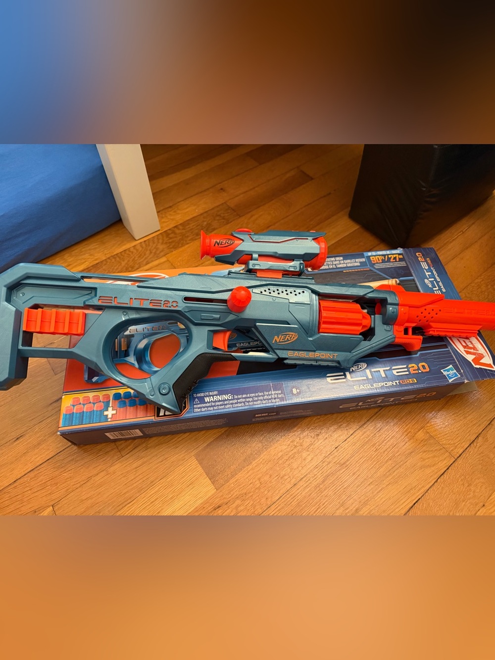 Nerf Elite 2.0 Eaglepoint Blaster - Teal & Orange
